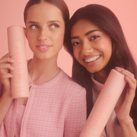 MONDAY HAIRCARE label close-up showing ingredient callouts and cruelty-free icon benefits