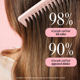 MONDAY HAIRCARE lifestyle shot on curly hair showing smoother, shinier result
