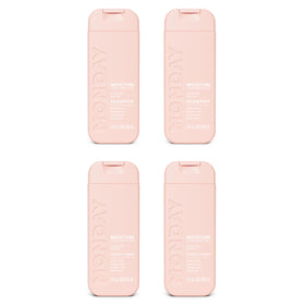 MONDAY HAIRCARE moisture duo front packaging showing 90 mL bottles and benefits