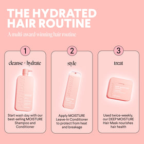 MONDAY HAIRCARE label with Leaping Bunny and PETA certifications showing ethical promise