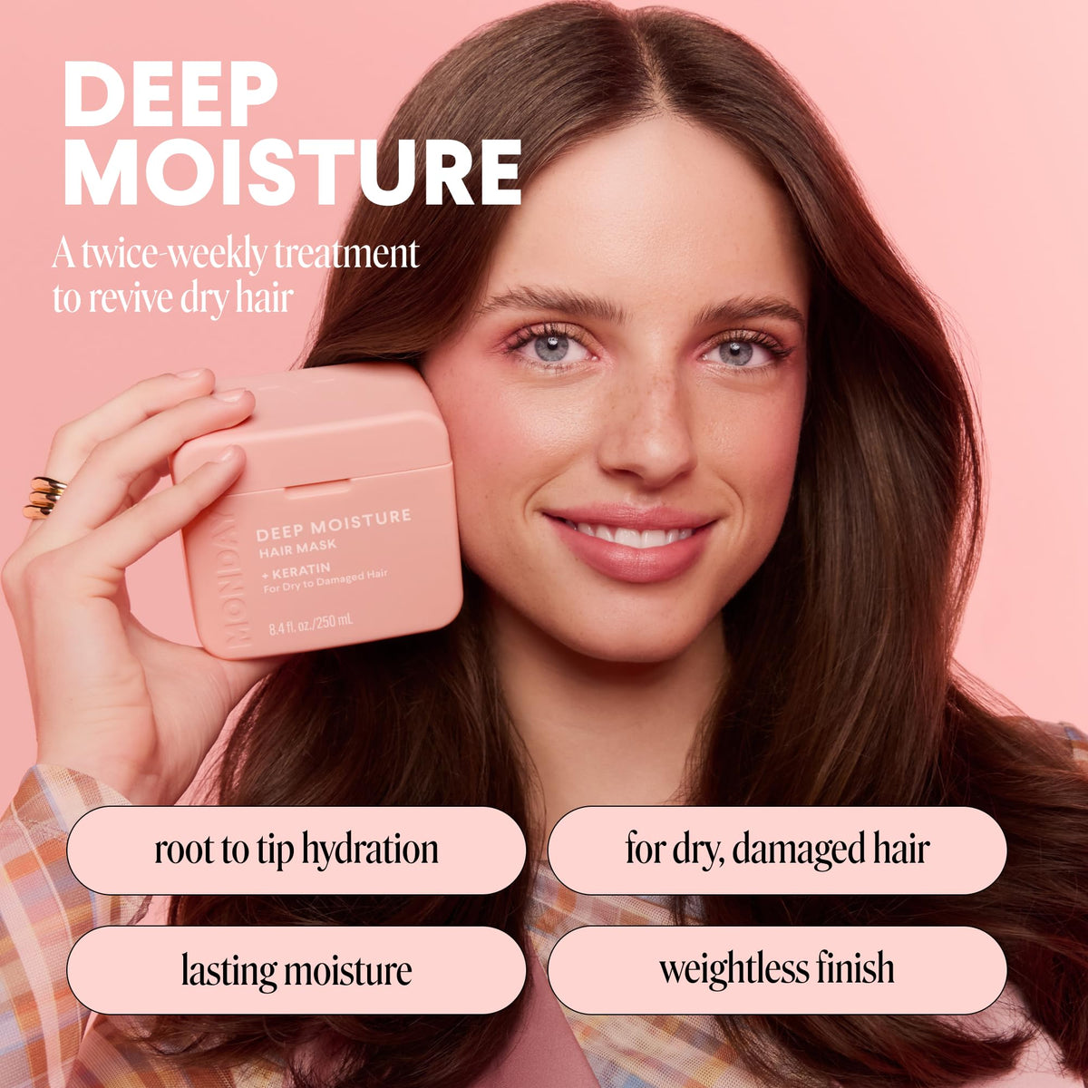 MONDAY HAIRCARE open tub showing creamy mask texture for deep conditioning