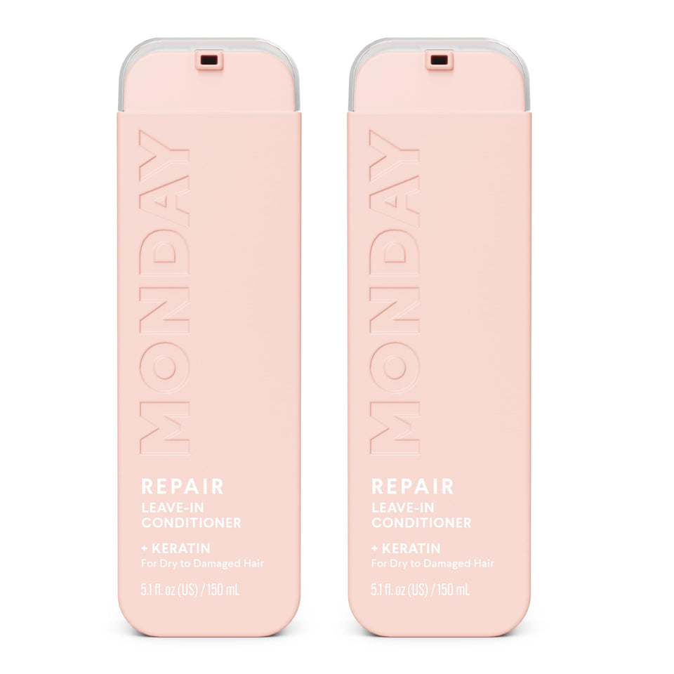 MONDAY HAIRCARE dual pack front view showing product and branding for easy recognition and shelf appeal