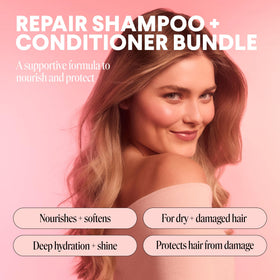 MONDAY HAIRCARE shampoo pump close-up highlighting gentle sulfate-free cleansing