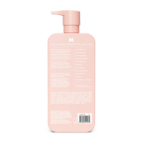 MONDAY HAIRCARE back label close-up listing ingredients and instructions