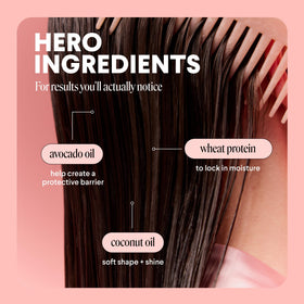 MONDAY HAIRCARE wheat protein visual highlighting moisture-locking benefit