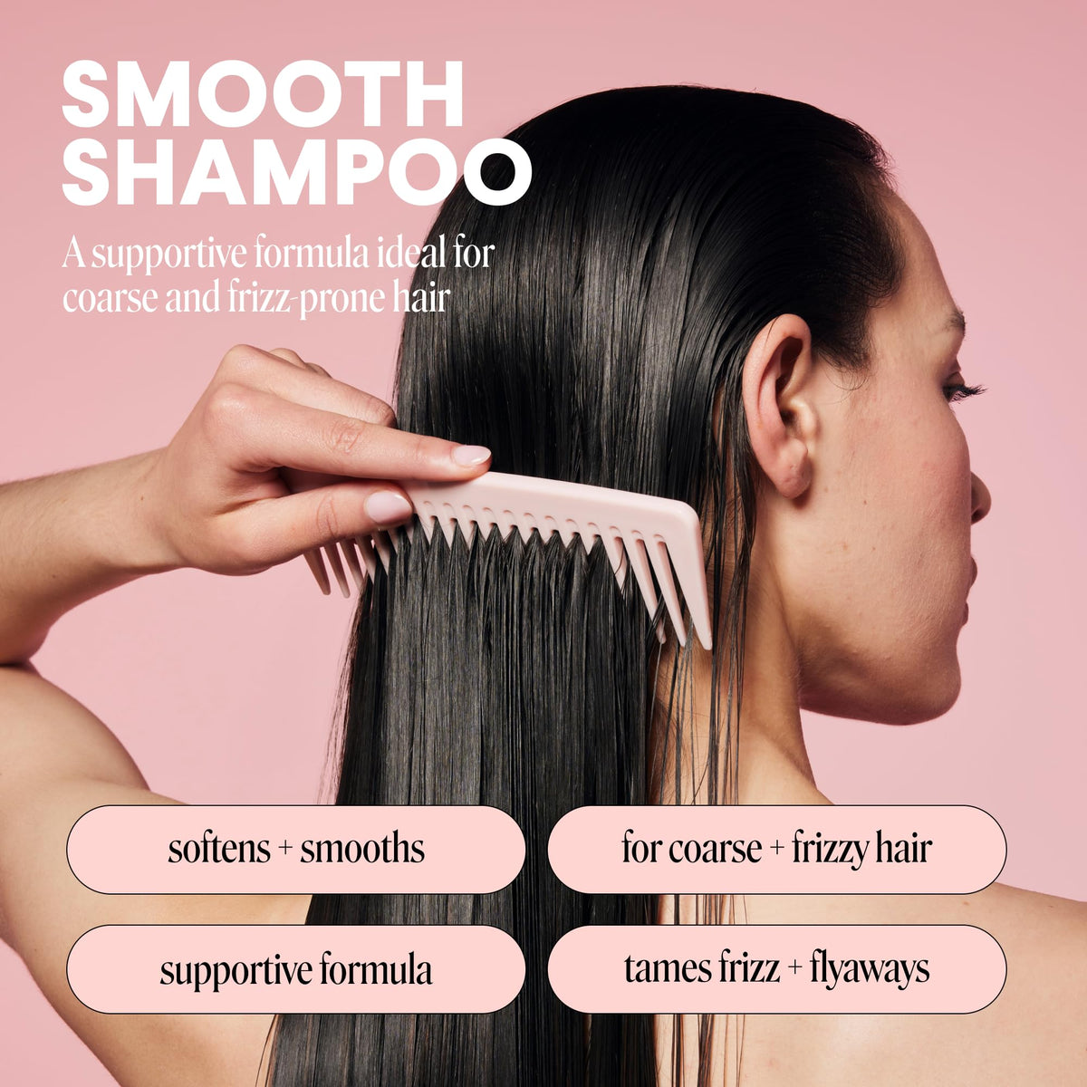 MONDAY HAIRCARE pump close-up demonstrating easy dispensing and convenience