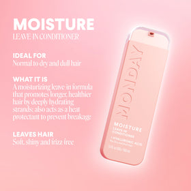 MONDAY HAIRCARE texture drop showing lightweight formula and hydration benefit