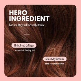 MONDAY HAIRCARE applying mousse to damp hair for instant lift benefit