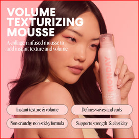 MONDAY HAIRCARE nozzle close-up demonstrating controlled dispensing benefit