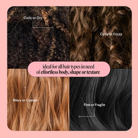 MONDAY HAIRCARE product label close-up listing collagen and clean formula benefits
