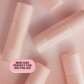 MONDAY HAIRCARE size comparison 50ml can for travel convenience