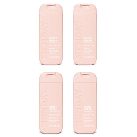 MONDAY HAIRCARE front packaging showing travel bottles and soft gardenia scent benefit