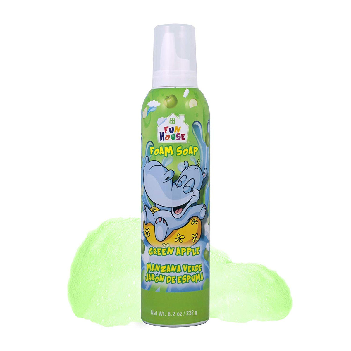 Moneysworth & Best pliable foam texture on hand, demonstrates fun shaping and rinsing ease