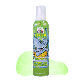 Moneysworth & Best pliable foam texture on hand, demonstrates fun shaping and rinsing ease