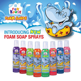 Moneysworth & Best can spraying dense foam into a child’s hand, demonstrates easy application