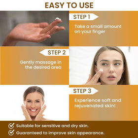 MONIER application on face using fingertip to lock in moisture