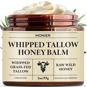 MONIER front jar showing label and unscented balm for clear hydration