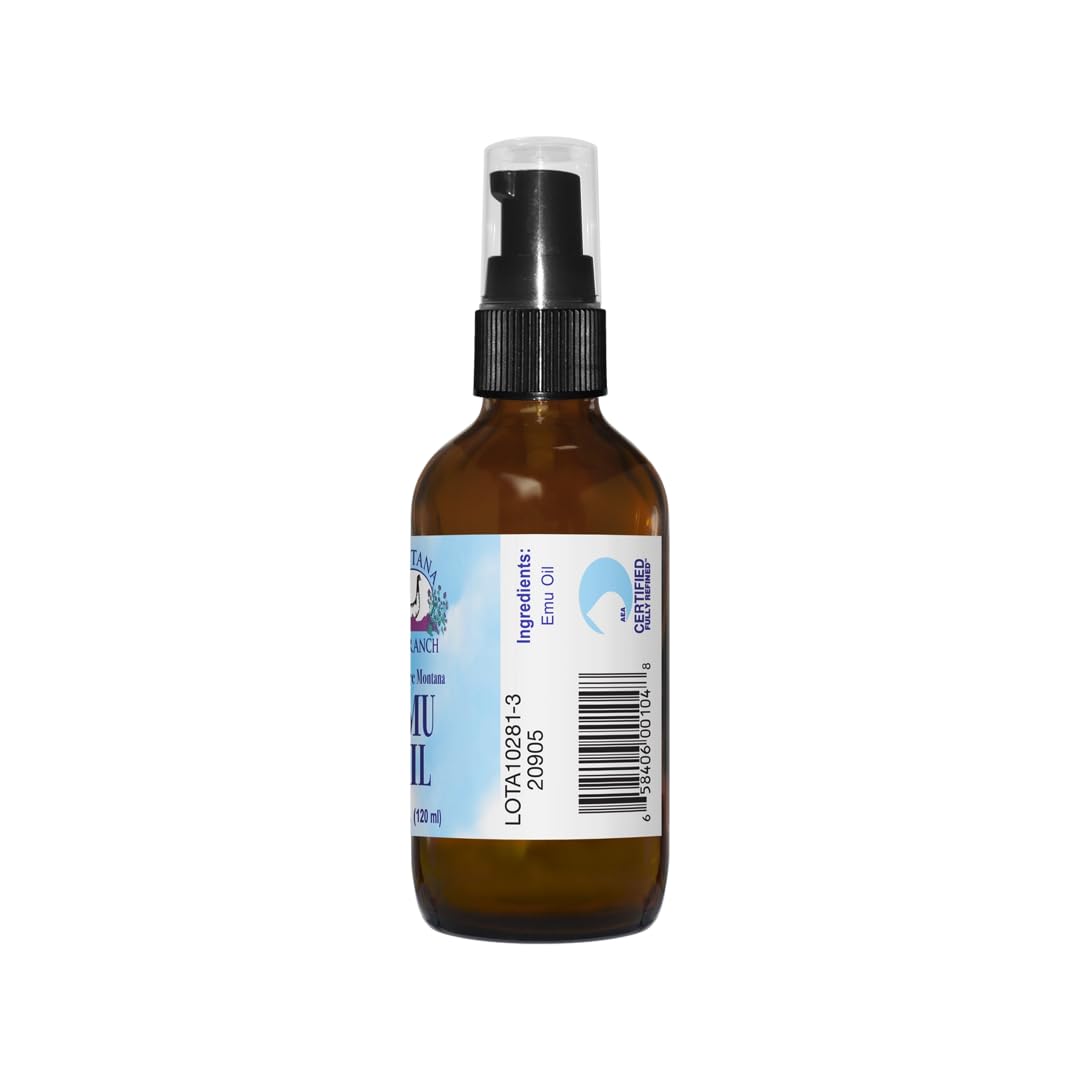 Montana Emu Ranch oil texture close-up demonstrating smooth, non-greasy absorption
