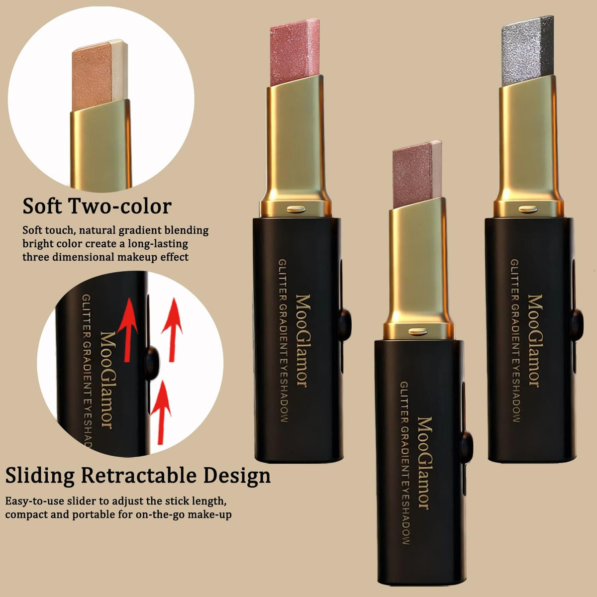 MooGlamor application in hand illustrating easy one-swipe coverage for fast makeup