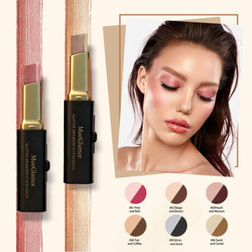 MooGlamor dual-color tip closeup showing paired shades for instant gradient effect