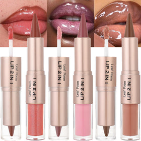 MooGlamor front packaging showing three dual-ended lip sticks and shade labels for quick choice
