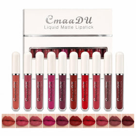 MooGlamor front packaging showing ten sleek matte tubes and compact case benefit gift-ready