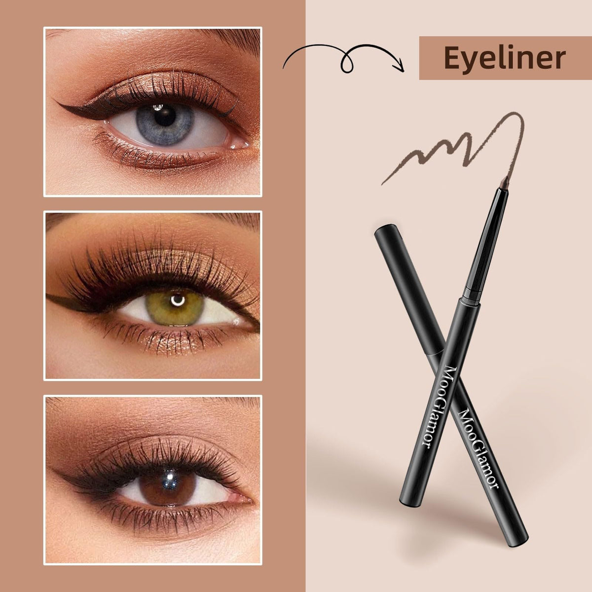 MooGlamor gel tip close-up showing smooth glide for precise, effortless lines