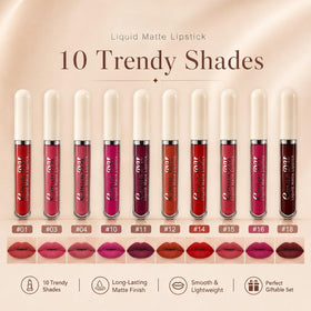 MooGlamor matte texture detail on lips highlighting velvety non-sticky finish