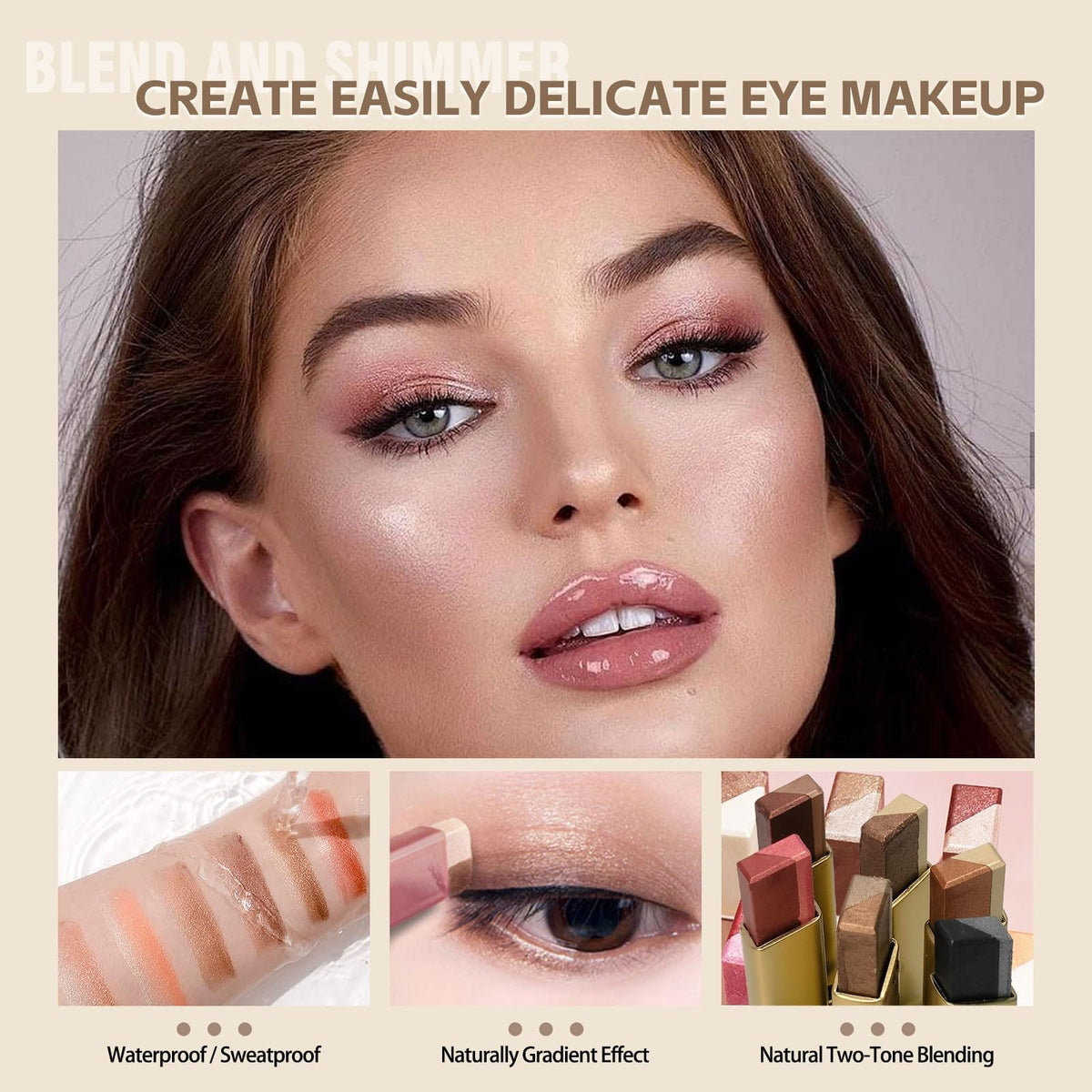 MooGlamor macro on eyelid showing buildable sparkle that resists smudging