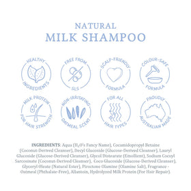 MooGoo before-and-after hair photo showing improved manageability