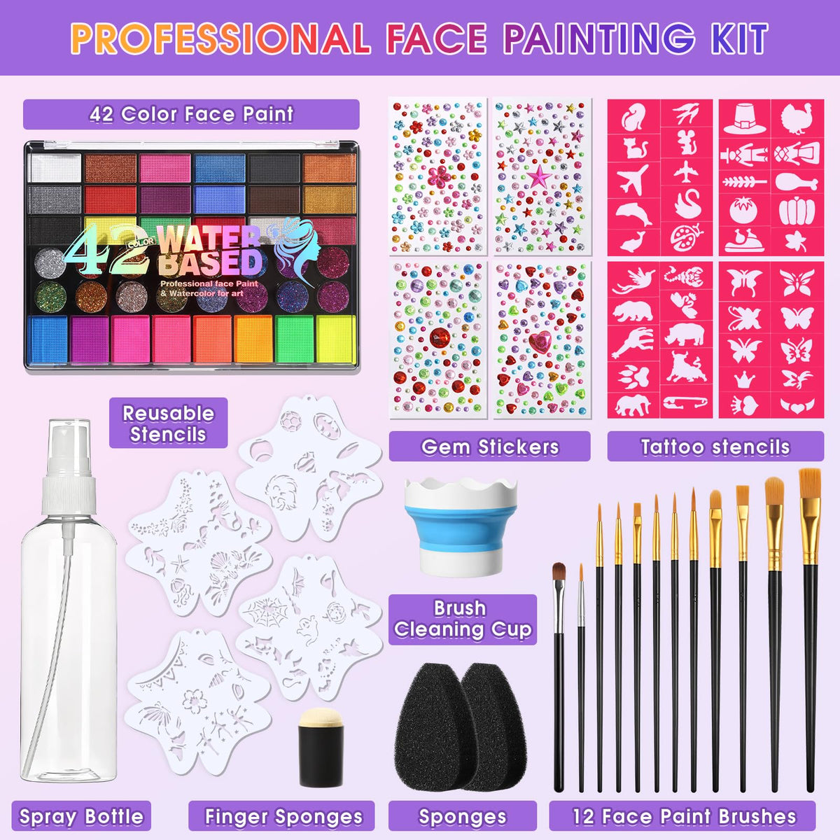 MOOMARTO open palette with 42 colors demonstrating variety for versatile designs