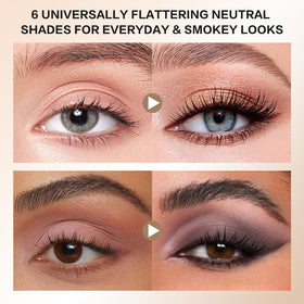 MOOMARTO eye application close-up demonstrating smooth crease definition benefit