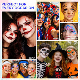 MOOMARTO cosplay adult makeup example showing professional-looking color