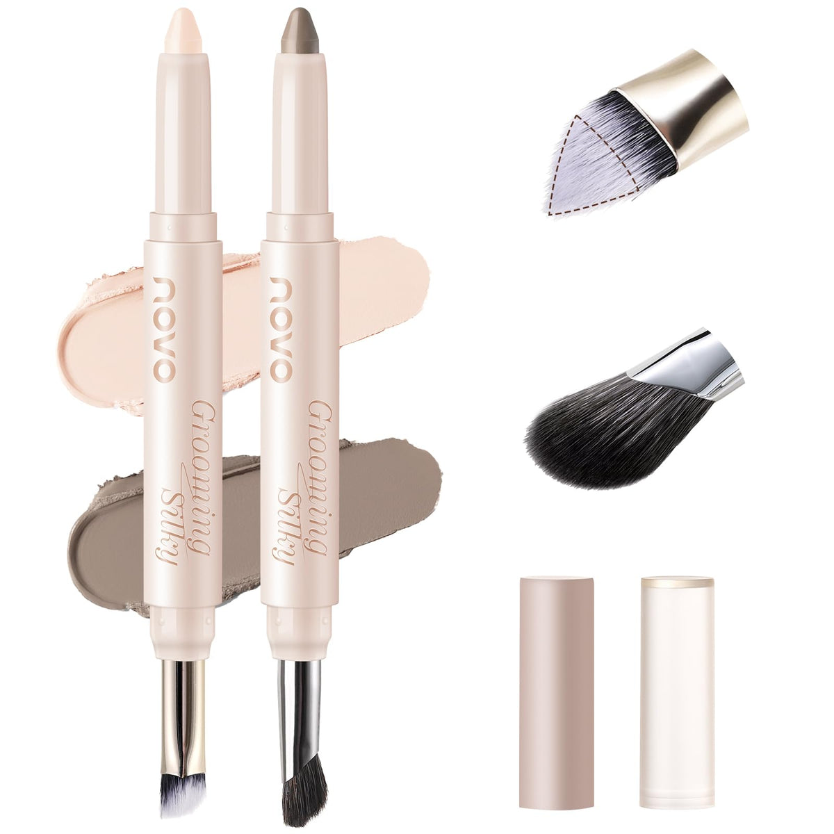MOOMARTO front packaging showing contour and highlighter for easy storage