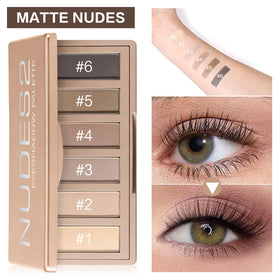 MOOMARTO open palette with double-ended brush and mirror for quick touch-ups
