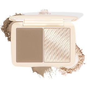 MOOMARTO palette front view open shows both shades and travel-ready design