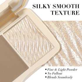 MOOMARTO palette mirror reflection shows built-in mirror for precise application