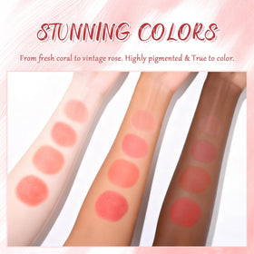 MOOMARTO swatches on forearm showing true-to-tone pigmentation and range
