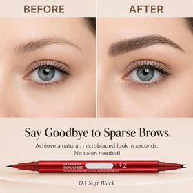 MOOMARTO ink texture stroke on skin demonstrating hair-like micro-ink for natural finish
