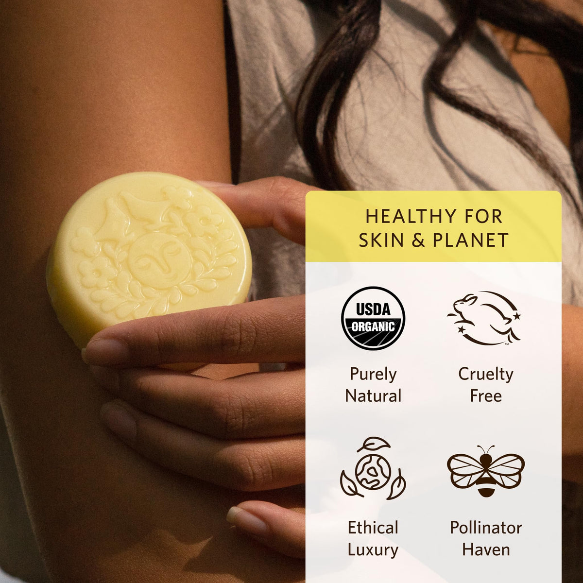 Moon Valley Organics Moon Melt ingredients label with calendula and comfrey clarity