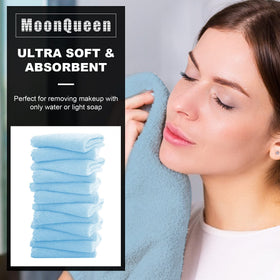 MOONQUEEN close-up microfiber texture showing fine fibers for deeper removal