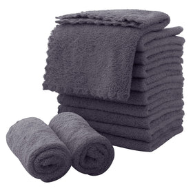 MOONQUEEN front pack view showing 12 grey cloths and clear labeling for convenience
