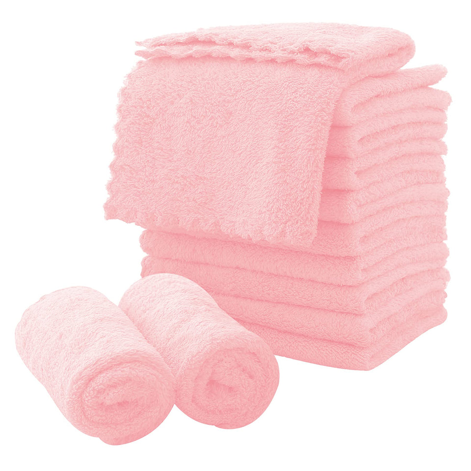 MOONQUEEN front pack pink showing 12 soft cloths and value