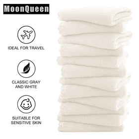 MOONQUEEN removing makeup from face showing effective water-only cleansing