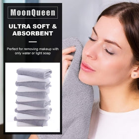 MOONQUEEN close-up of microfiber texture for gentle exfoliation