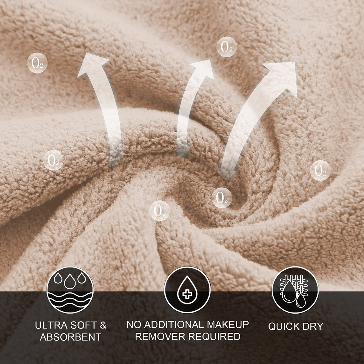 MOONQUEEN cloth tucked in travel bag showing portability and quick-dry benefit