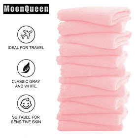MOONQUEEN washcloth removing makeup with water for cleaner skin