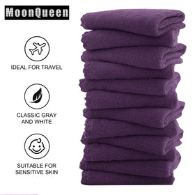 MOONQUEEN washcloth removing makeup demonstrating effective cleansing