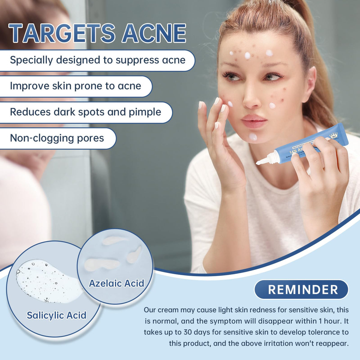 mopayzer applied on hand demonstrating smooth spread and calming effect on skin