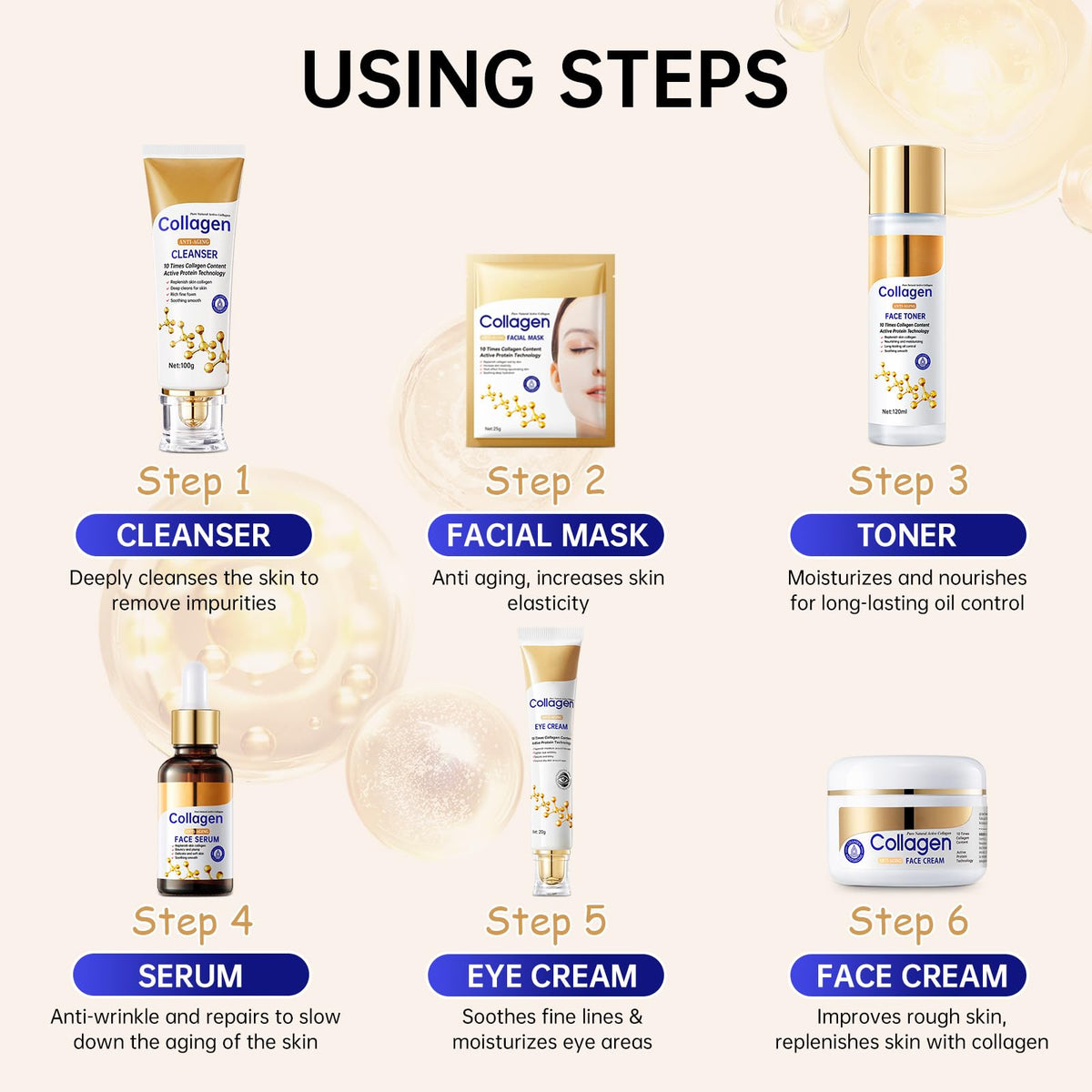 mopayzer eye cream tube being applied to reduce fine-line appearance
